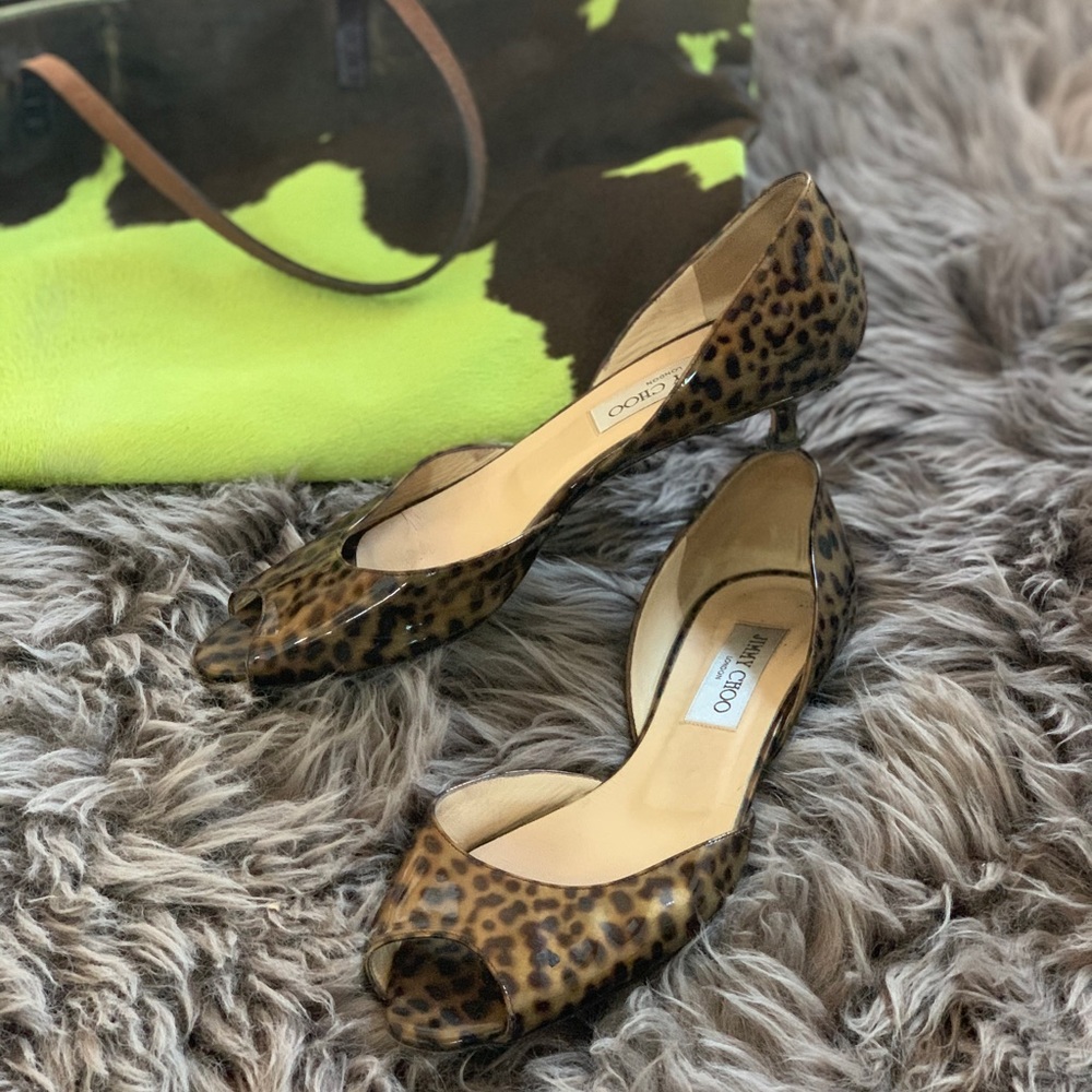 ⚡️🌹Jimmy Choo Cheetah Kitten Heels🌹⚡️100% Real